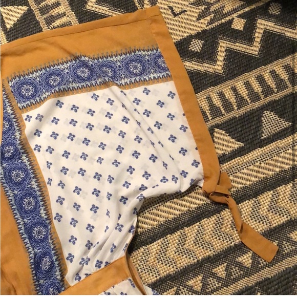 Free People Scarf Print Kimono Dress - Picture 3 of 7